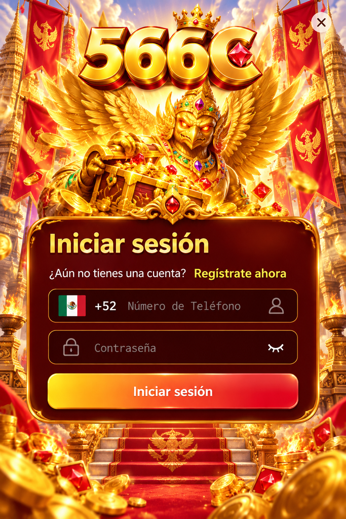 566C iniciar sesión con temática Garuda dorada