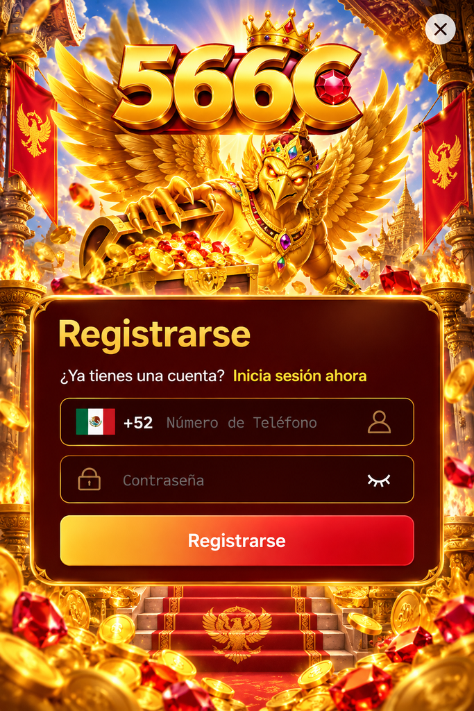 566C iniciar sesión con temática Garuda dorada